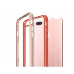 Wholesale iPhone 7 Plus Clear Armor Hybrid Case (Rose Gold)